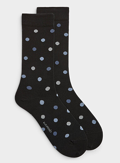Coloured-dot dress socks