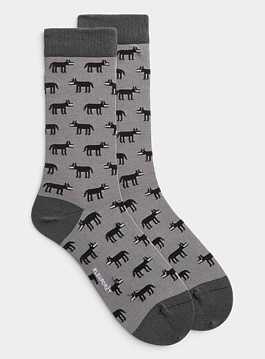 Wolves dress socks