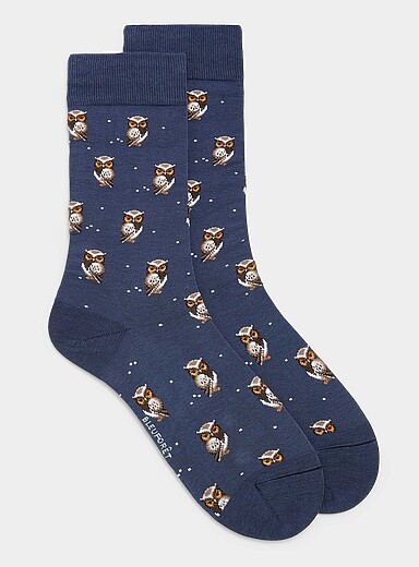 La chaussette habill&eacute;e hiboux