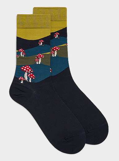La chaussette habill&eacute;e champignons