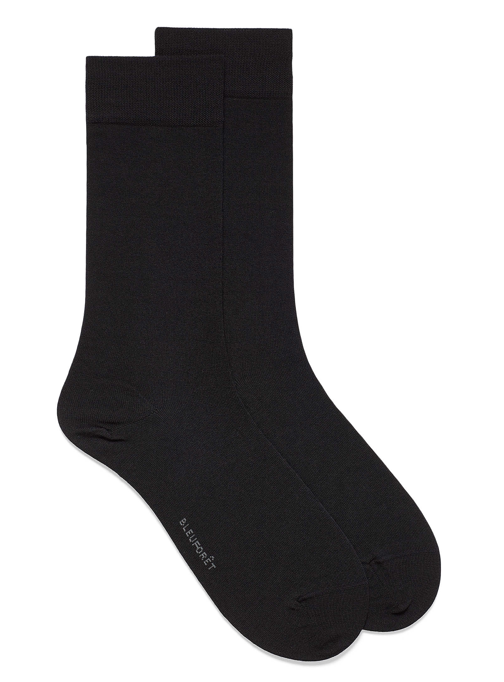 Bleuforêt Seamless Egyptian Cotton Socks In Black