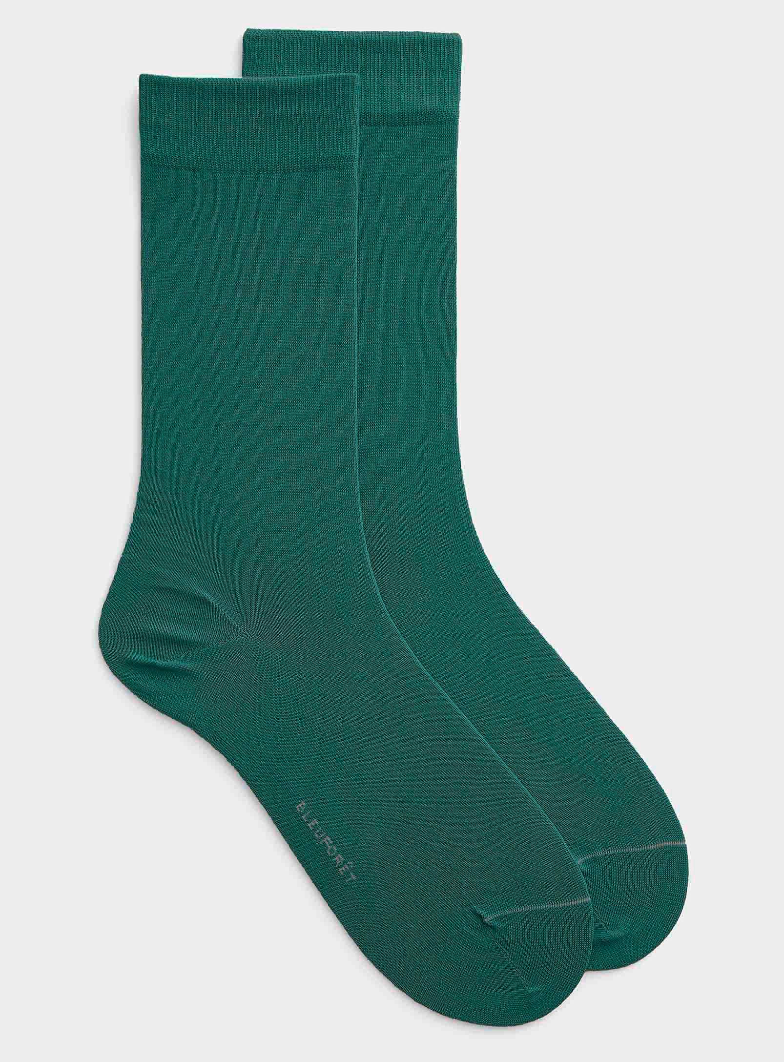 Bleuforêt Seamless Egyptian Cotton Socks In Emerald/kelly Green