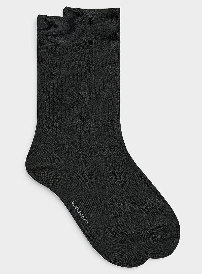 Solid Lisle Dress Socks