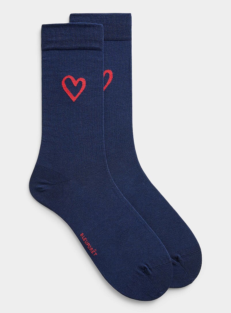 Red Heart Dress Socks