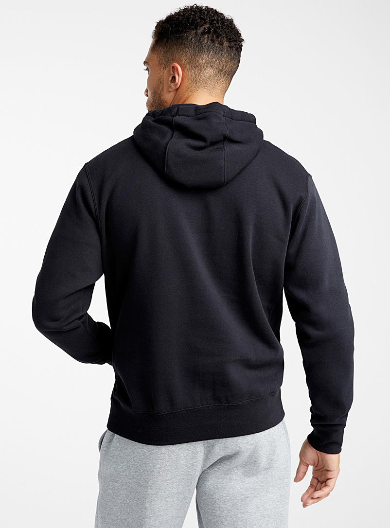 Nike Grey Embroidered Swoosh hoodie for men