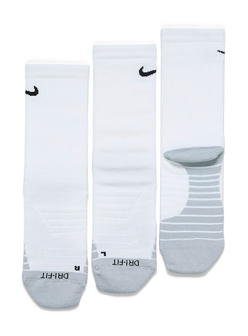 Nike White Everyday Max padded socks Set of 3 for women