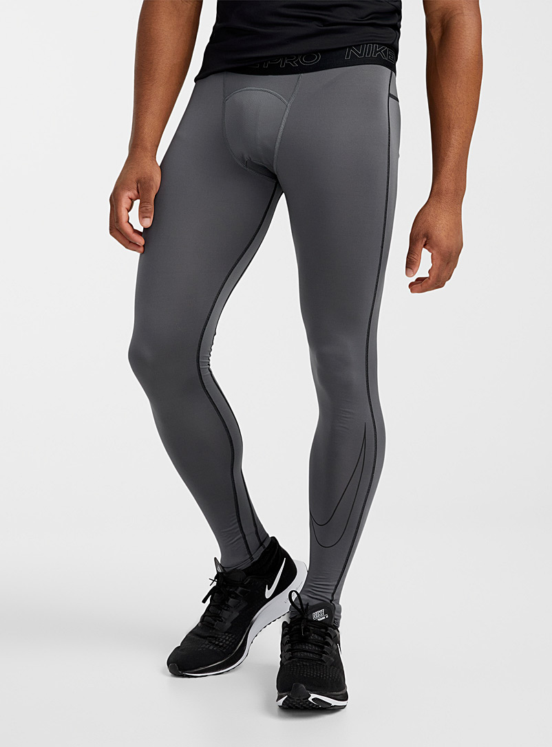 Nike Grey Nike Pro sports tights for men