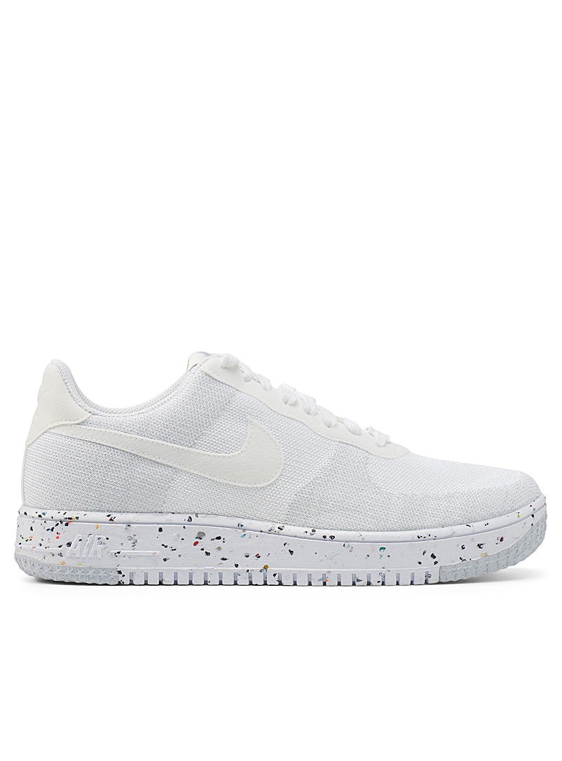 Nike: Le sneaker Air Force 1 Crater Flyknit recyclé Homme Blanc pour homme