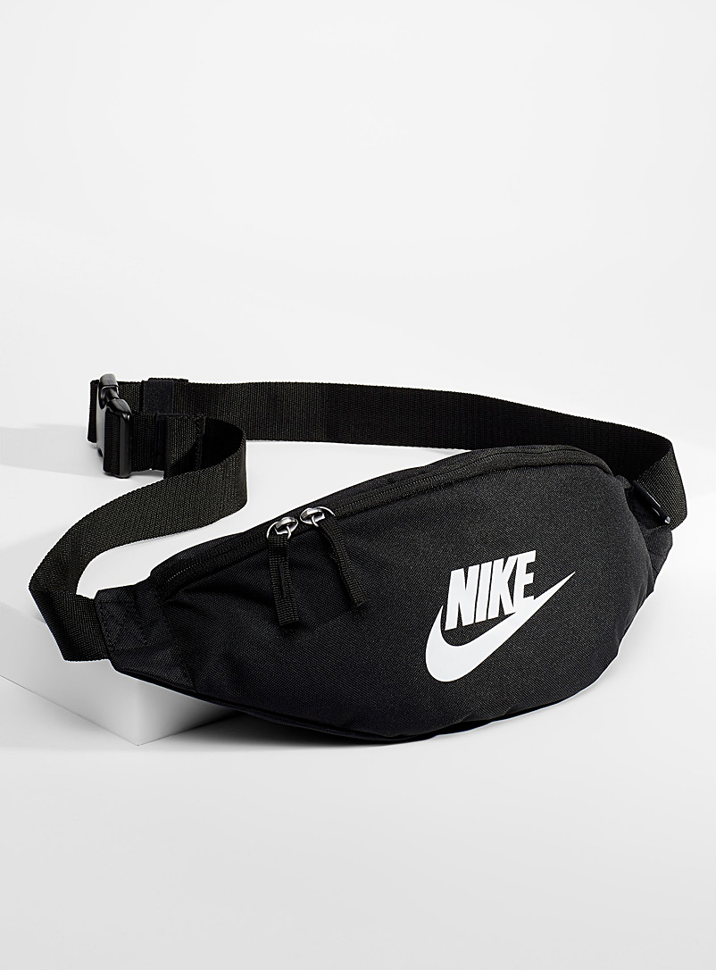 Nike: Le sac banane Swoosh XL Noir pour homme