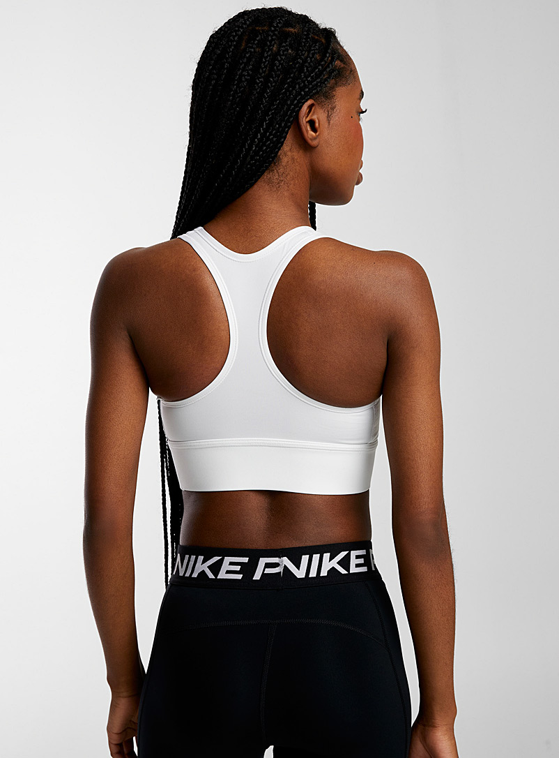 Nike: Le soutien col haut dos nageur Blanc pour femme