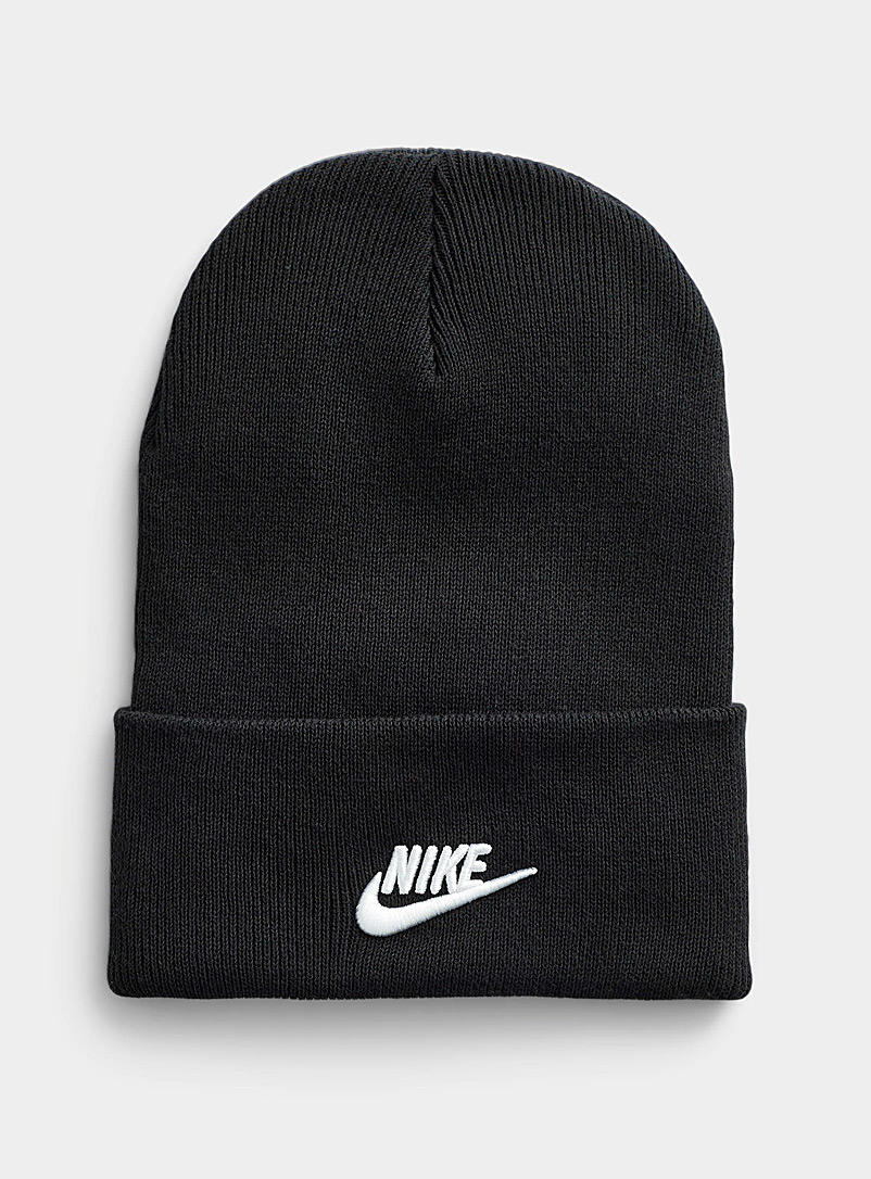 Nike Black Futura rolled tuque for men