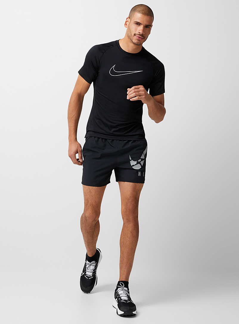 Nike Black Challenger print fluid 5" short for men