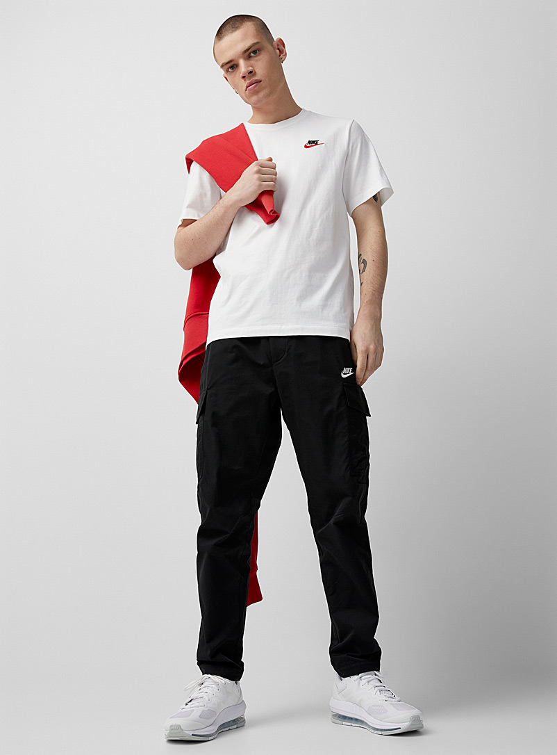 Slim-Fit Tapered Logo-Appliquéd Cotton-Blend Cargo Trousers