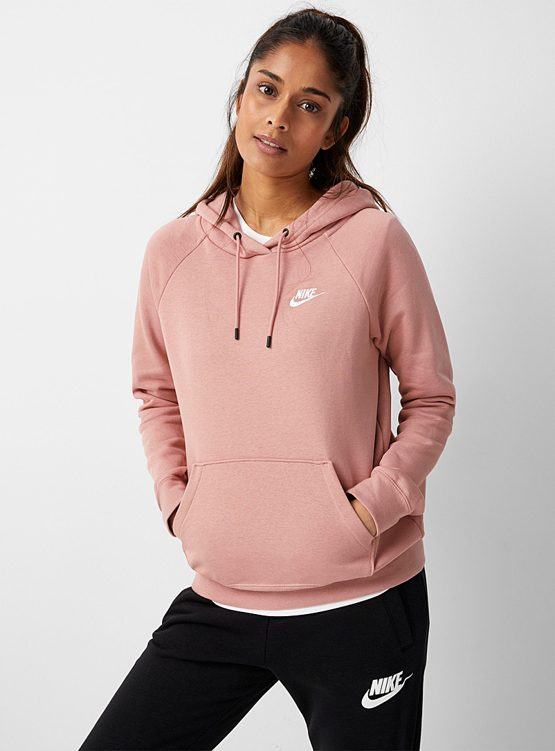Nike: Le sweat à capuche essentiel Vieux rose pour femme