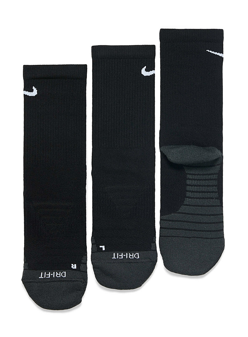 Nike Black Everyday Max padded socks Set of 3 for women