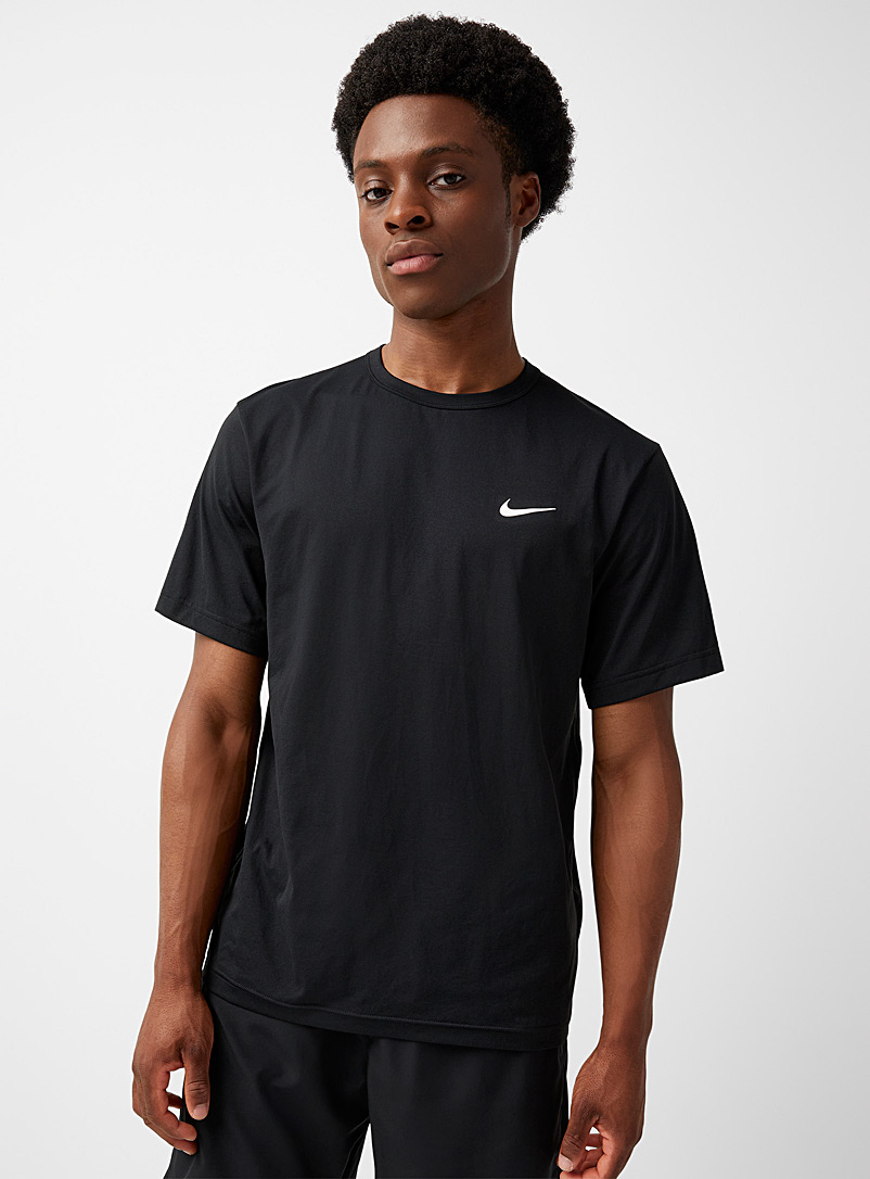 Nike Black Hyverse stretch tee for men