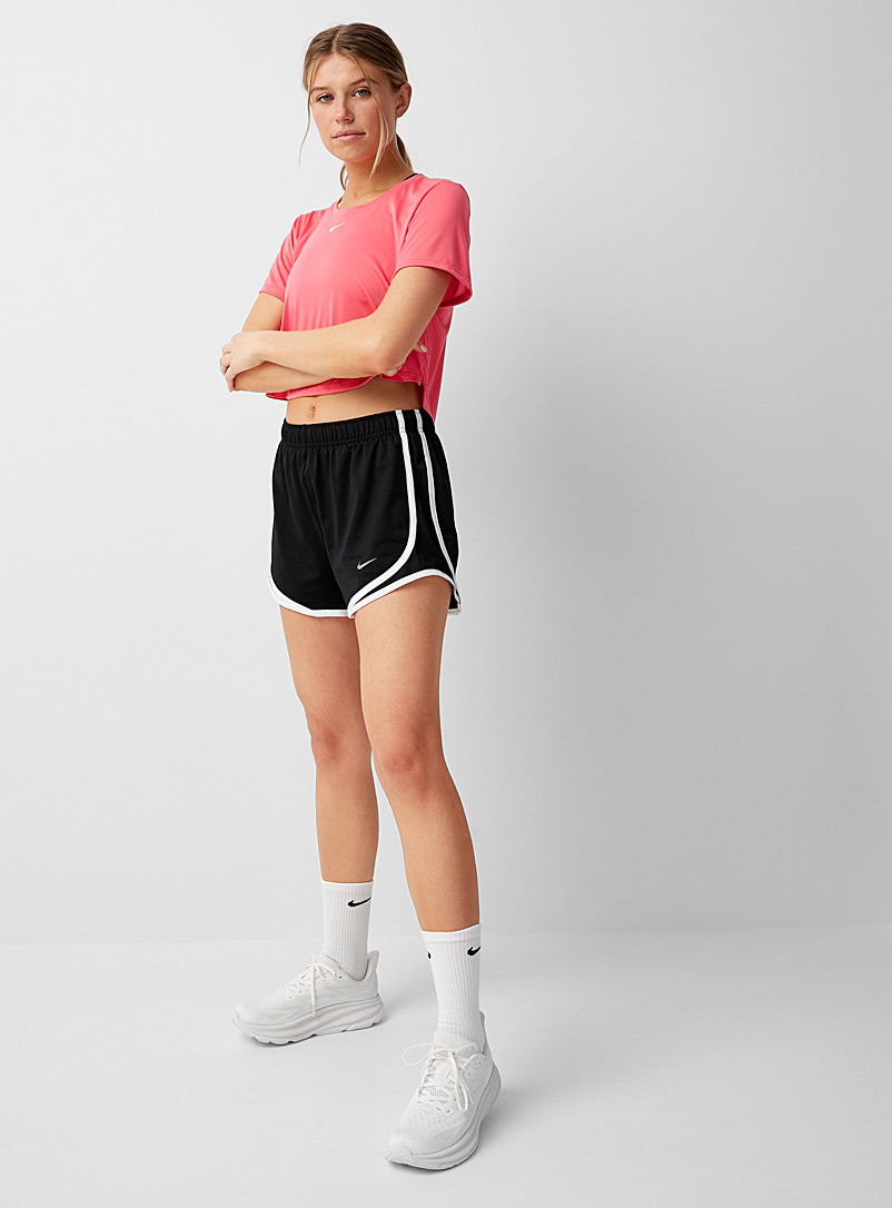 Nike Black Tempo trimmed stretch jersey short for women