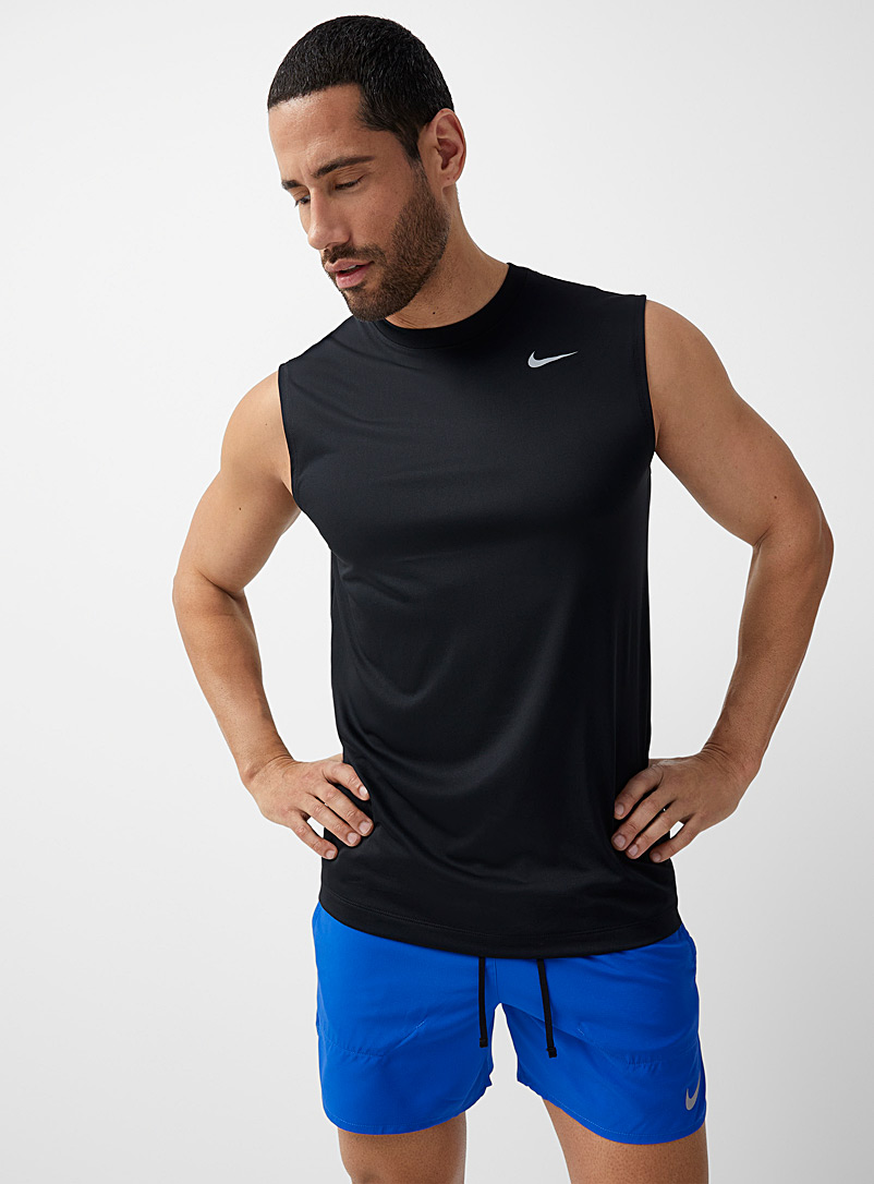 Nike Black Nike Legend wide-shoulder tank for men