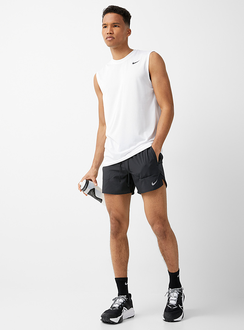 Nike Black Flex Stride ultra-light 5-inch short for men