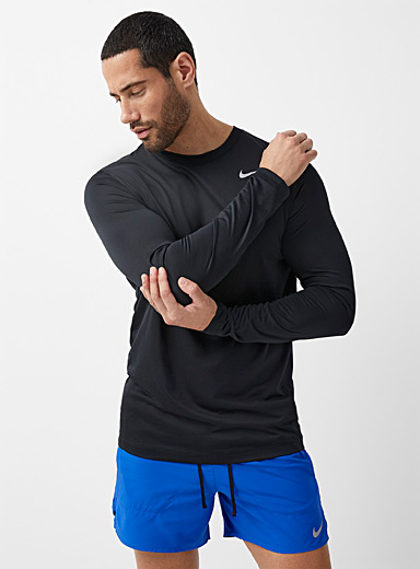 Nike Black Nike Legend long-sleeve T-shirt for men