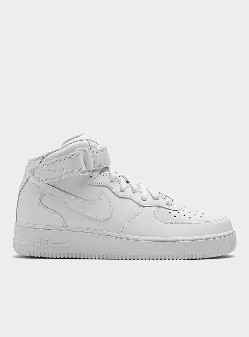 Nike: Le sneaker Air Force 1 Mid '07 Homme Blanc pour homme
