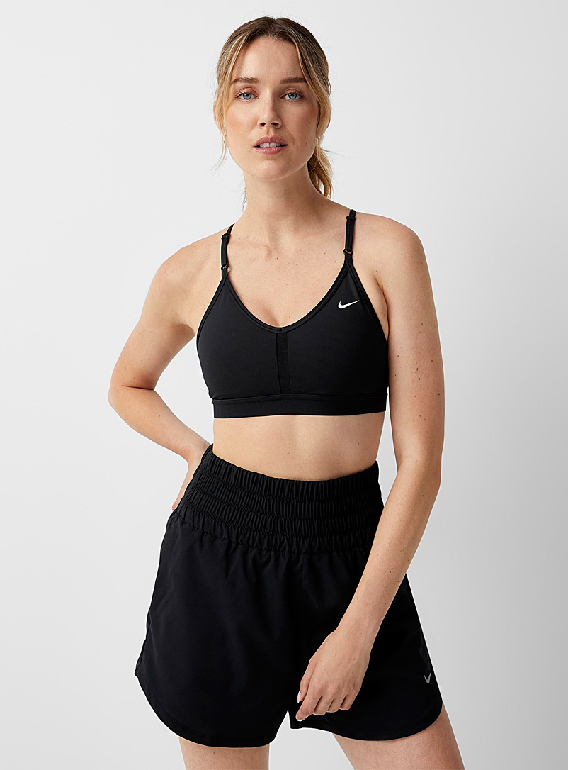 Nike Black Indy mesh insert bra for women