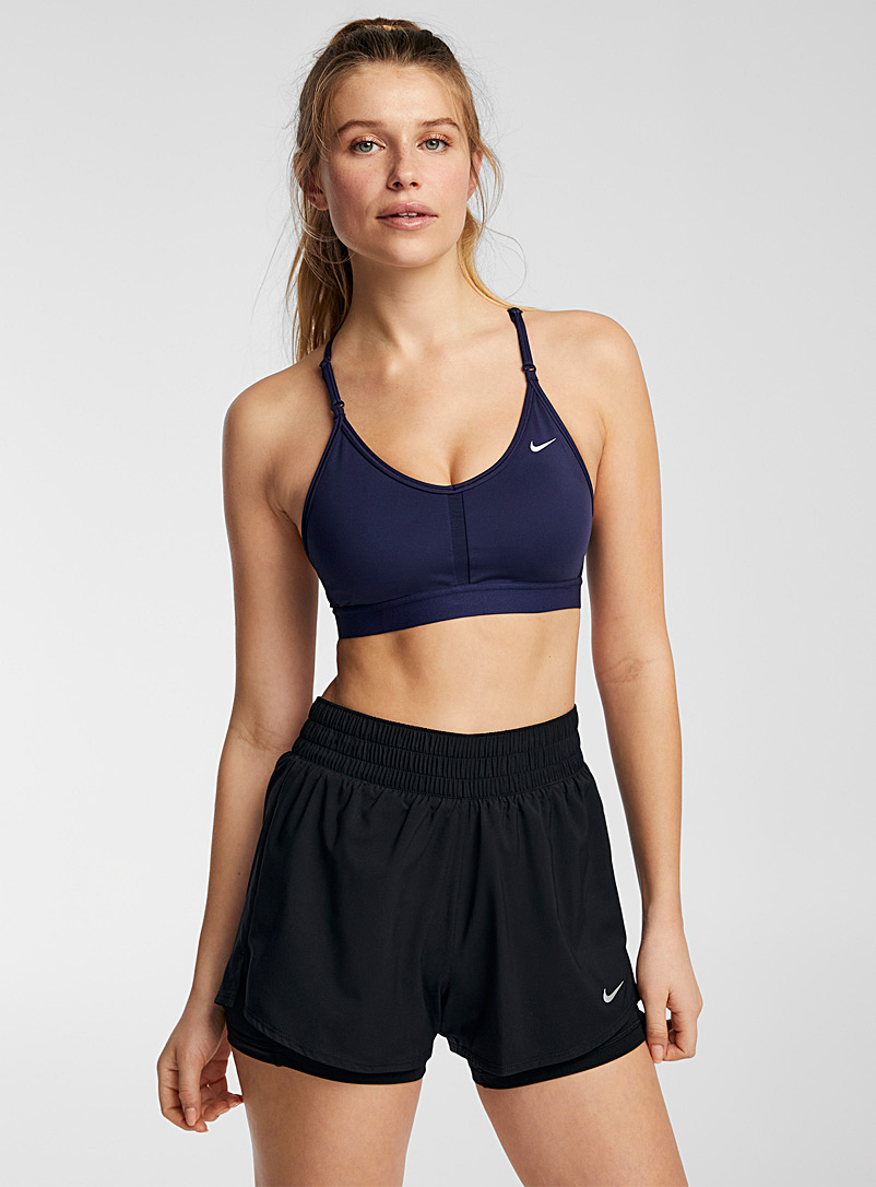 Nike Marine Blue Indy mesh insert bra for women