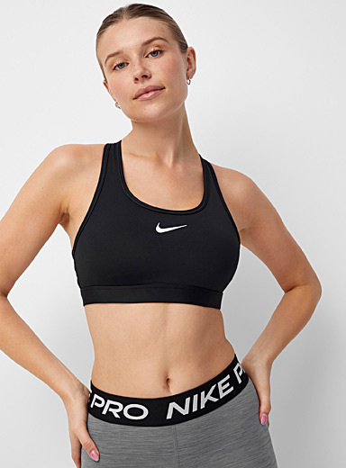 Nike Performance INDY MINI BRA - Light support sports bra - summit white /black/white 