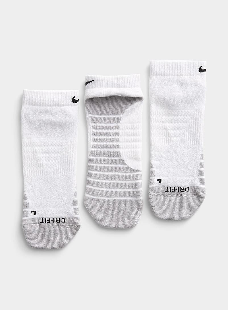 Nike White Everyday Max ped socks Set of 3 for women