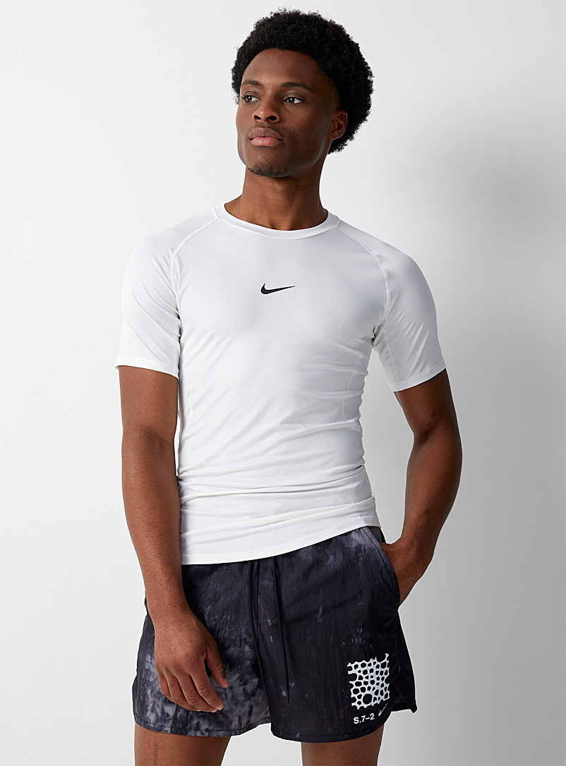 Nike White Fitted raglan tee for men