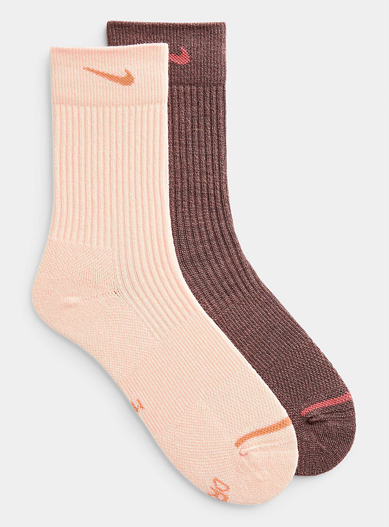 Nike Brown Everyday neutral socks 2-pack for men