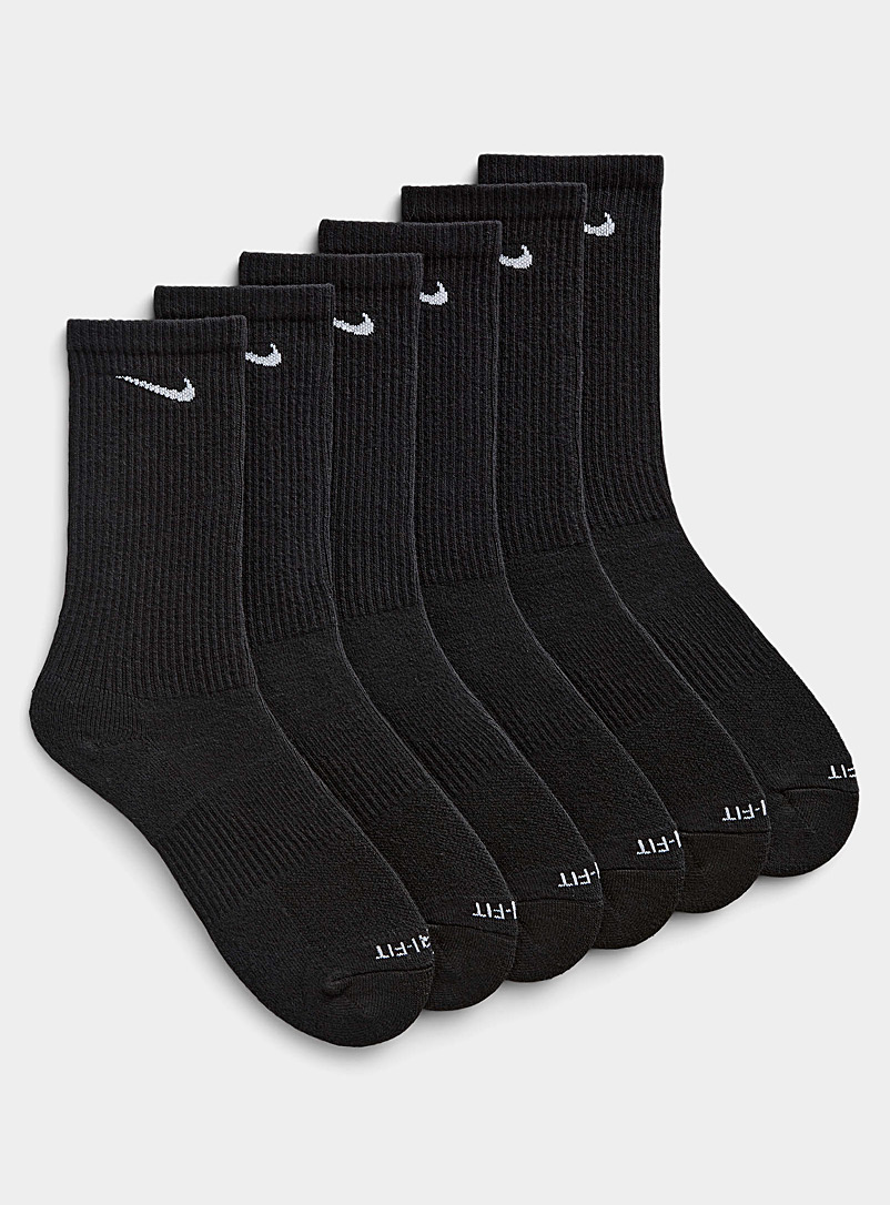 Nike: Les chaussettes Everyday Plus Emballage de 6 Noir pour homme