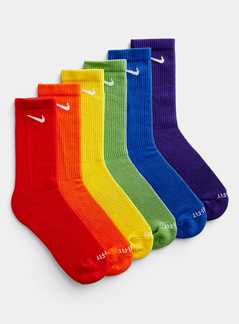 Nike: Les chaussettes Everyday Plus colorées Emballage de 6 Assorti pour homme