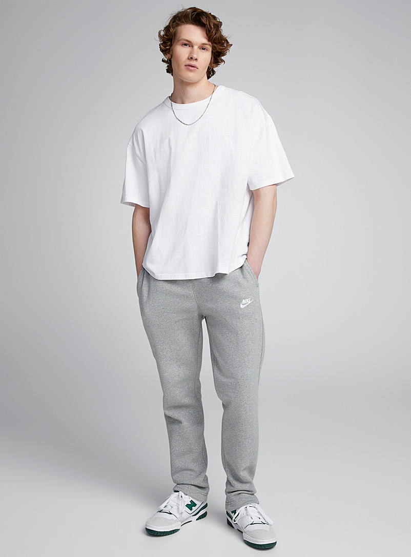 Nike Grey Sportswear Club Fleece pant Slim fit for men
