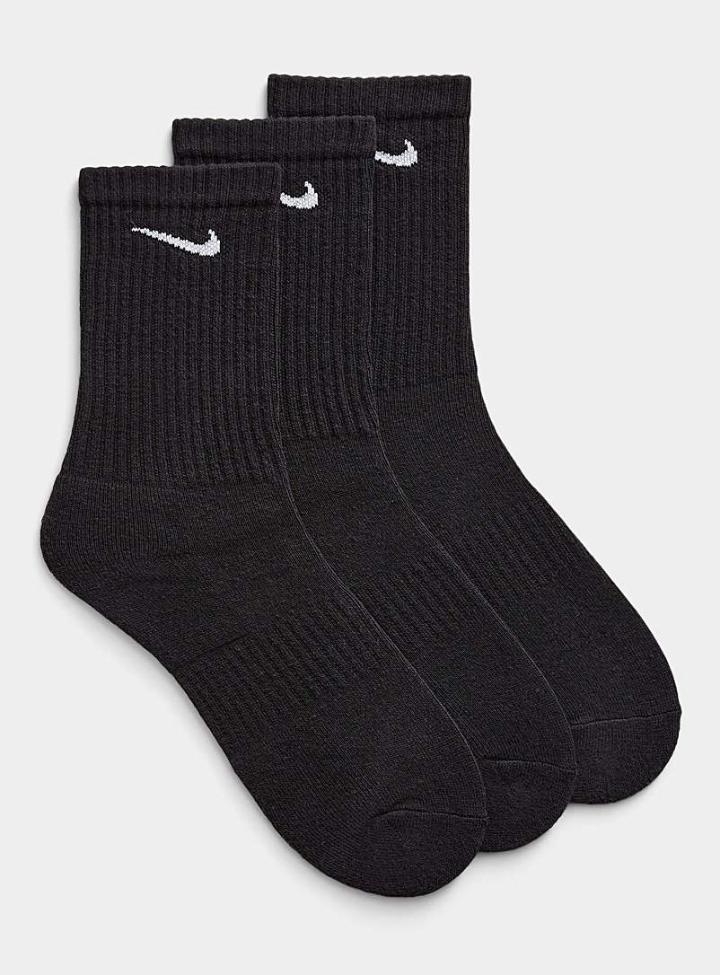 Nike: Les chaussettes Everyday Plus Emballage de 3 Noir pour homme