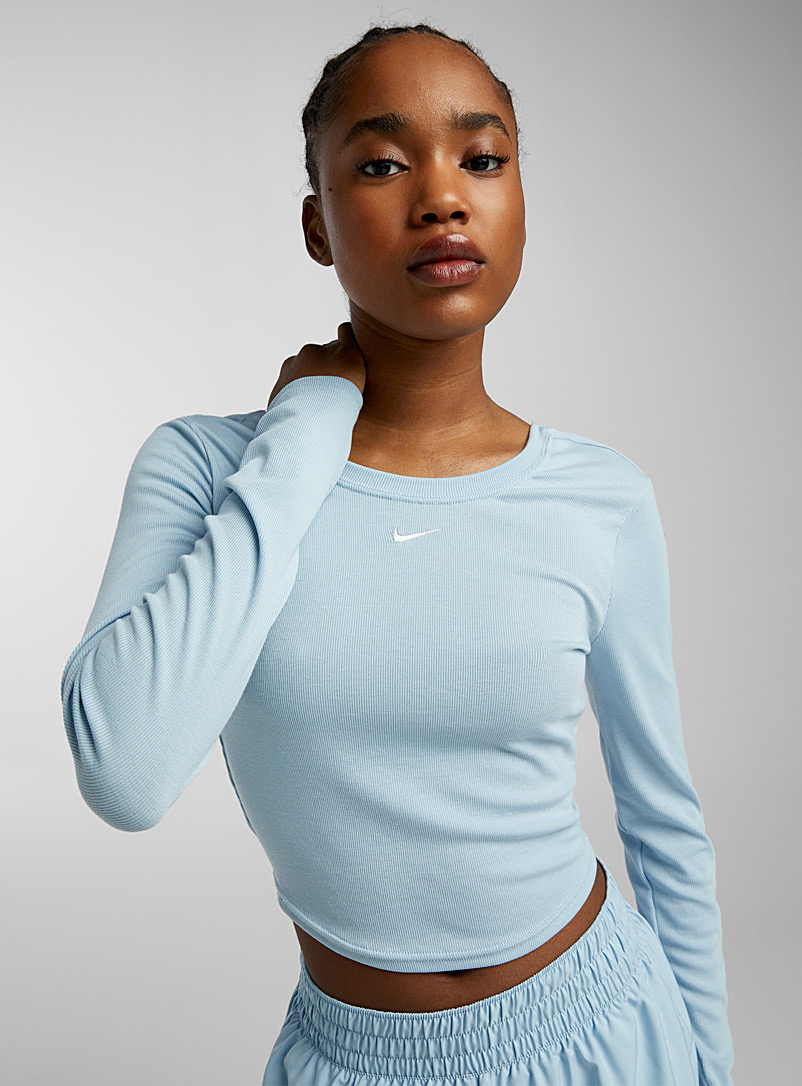 Nike Baby Blue Scoop-back fitted top for women