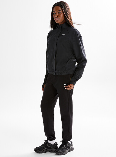 Nike Black Studio terry-lined lightweight joggers <b>Regular fit</b> for women