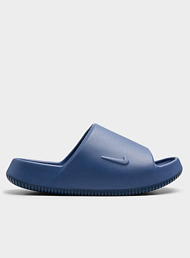 Nike: La sandale slide Calm 2.0 Homme Bleu marine - Bleu nuit pour homme