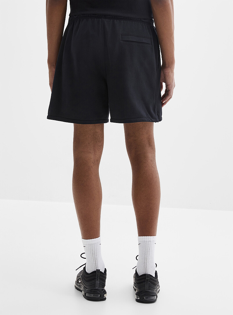 Nike: Le short Flow envers ratin&eacute; Noir pour homme