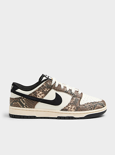 Nike Grey Dunk Low Retro snakeskin accent sneakers Men for men