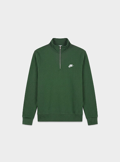Sportswear Club zipped-collar cotton fleece sweatshirt <b>Regular fit</b>