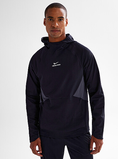 Nike: Le kangourou &agrave; perforations Nike Pro Noir pour homme