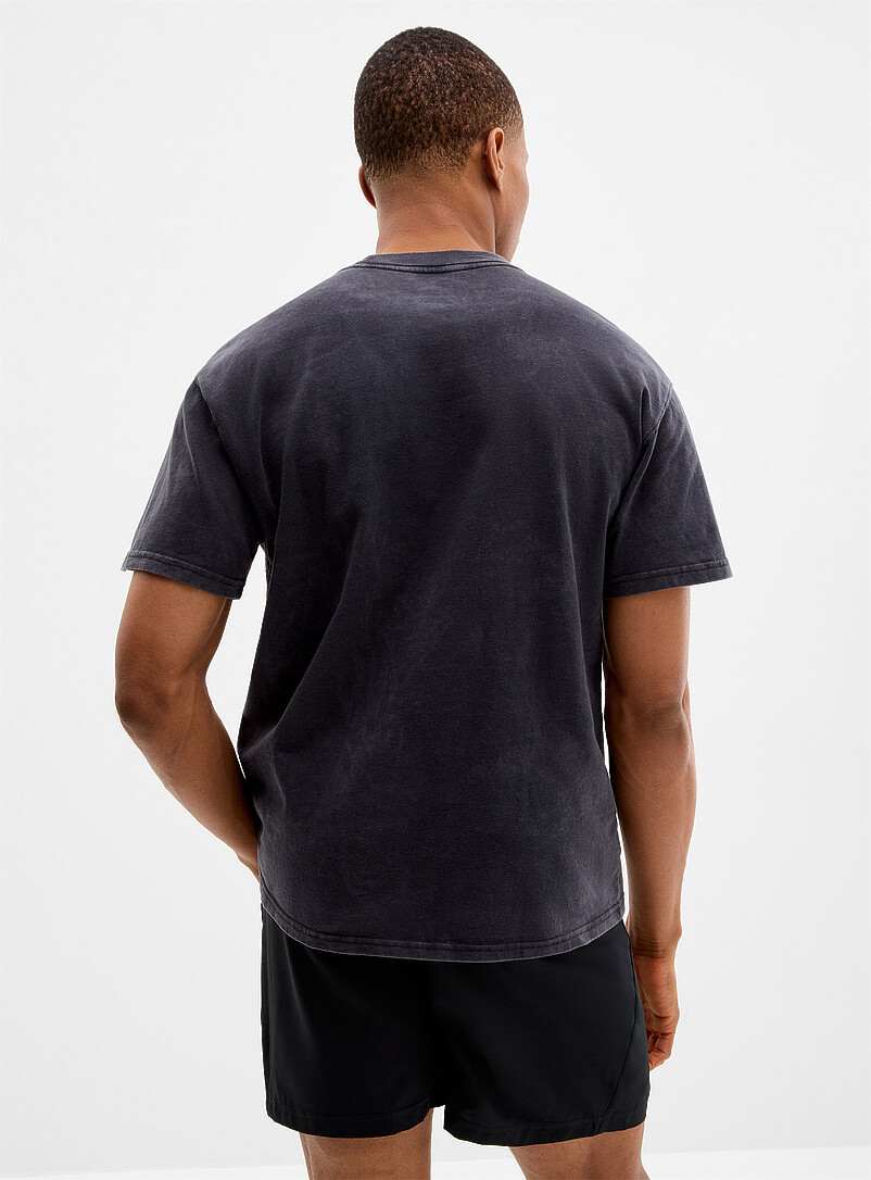 Nike Black Max90 faded-look graphic T-shirt for men