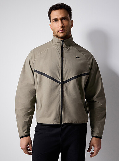 Nike Khaki/Sage/Olive Shori Tech knit track jacket for men