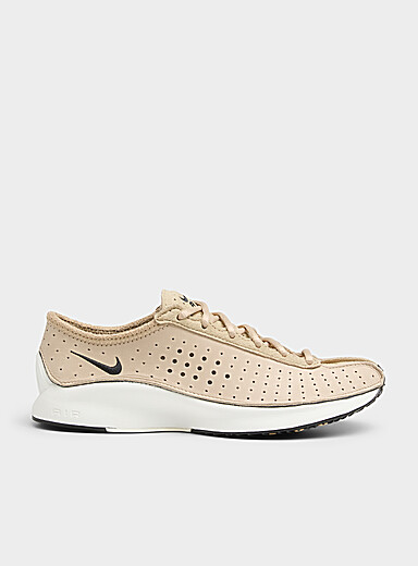 Nike Beige/Greige Perforated leather Air Superfly sneakers Women for women