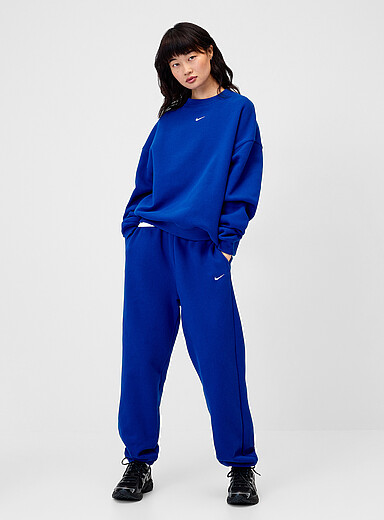 Nike Royal/Sapphire Blue Solid-coloured Studio jogger for women
