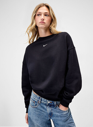 Solid-coloured Studio fleece sweatshirt