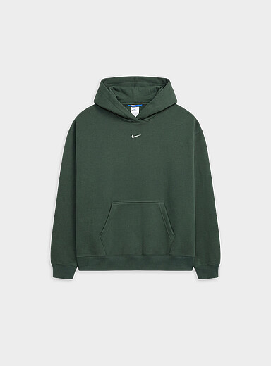 Nike Green Studio loose fleece hoodie for women