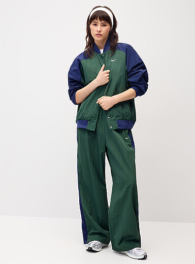 La veste nylon blocs couleur