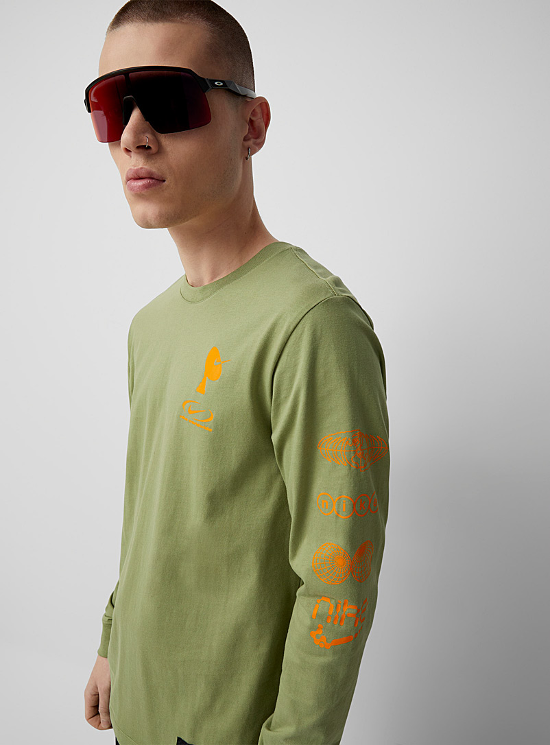 Nike Green Worldwide web T-shirt for men